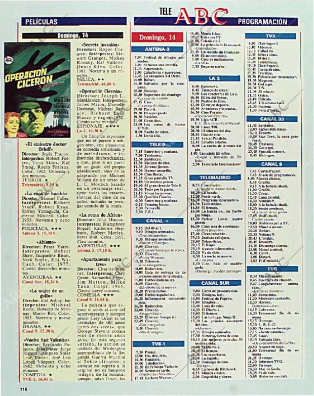 BLANCO Y NEGRO MADRID 14-02-1993 página 116