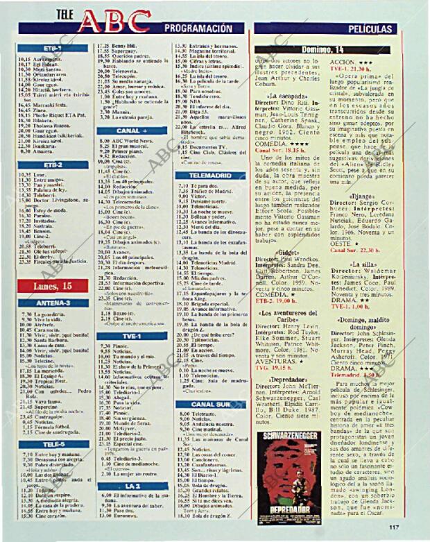 BLANCO Y NEGRO MADRID 14-02-1993 página 117
