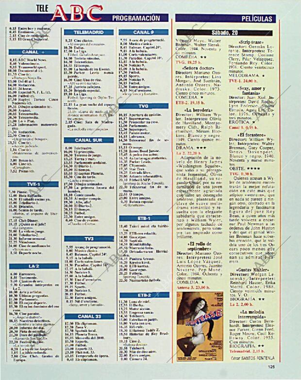 BLANCO Y NEGRO MADRID 14-02-1993 página 125