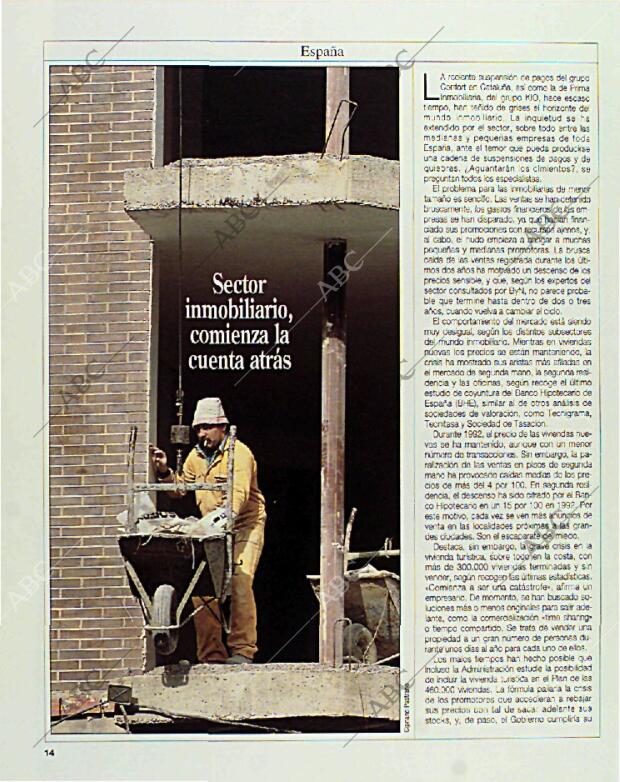 BLANCO Y NEGRO MADRID 14-02-1993 página 14