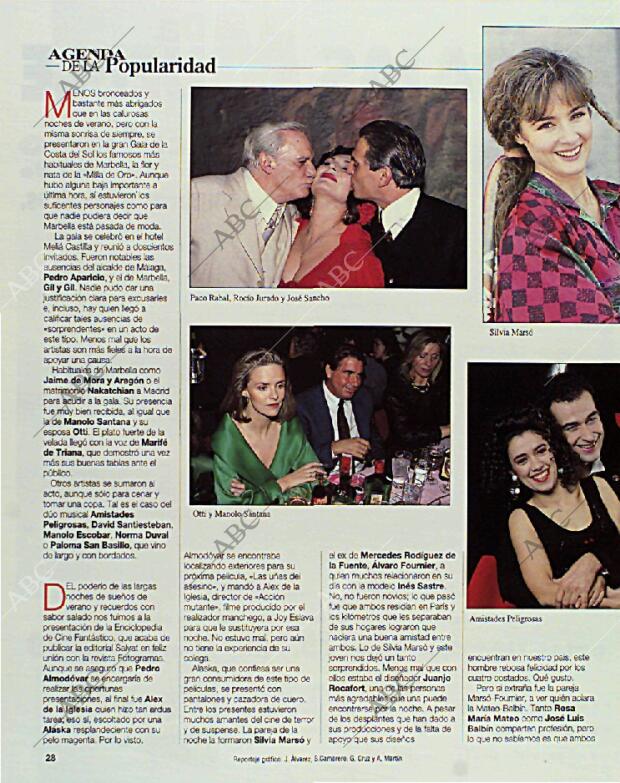 BLANCO Y NEGRO MADRID 14-02-1993 página 28