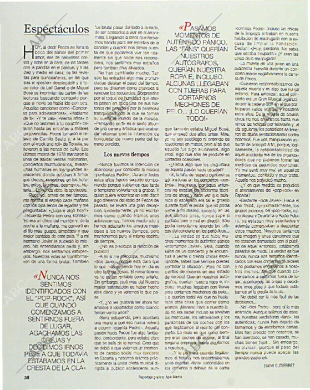 BLANCO Y NEGRO MADRID 14-02-1993 página 38