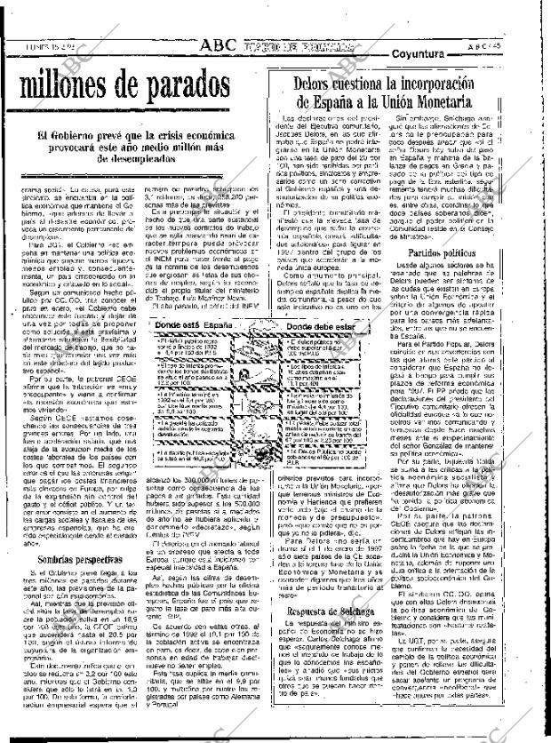 ABC MADRID 15-02-1993 página 45