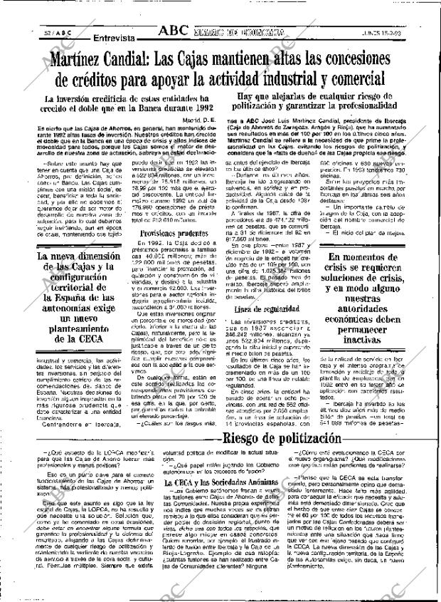 ABC MADRID 15-02-1993 página 52