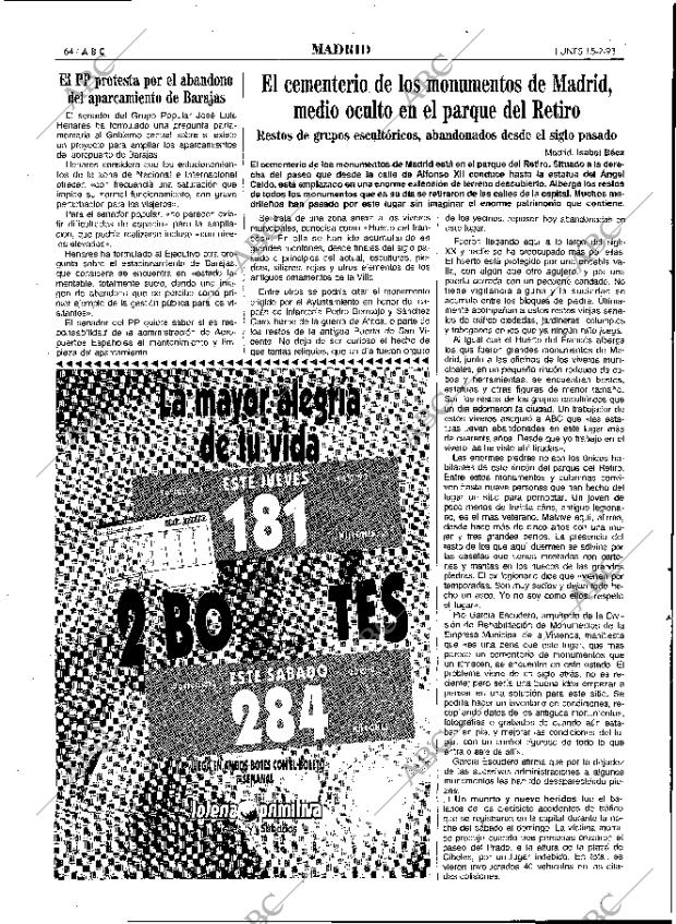 ABC MADRID 15-02-1993 página 64