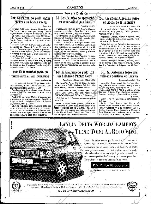 ABC SEVILLA 15-02-1993 página 87