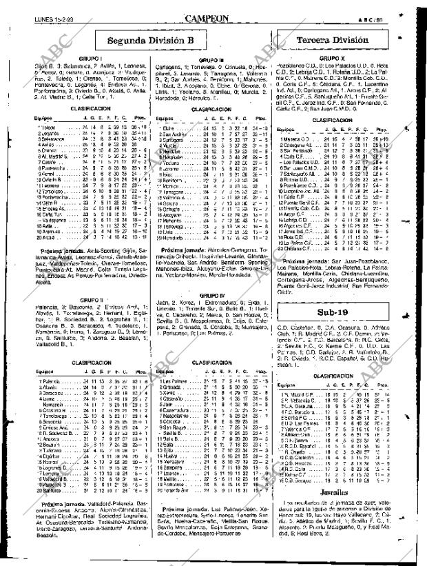 ABC SEVILLA 15-02-1993 página 89