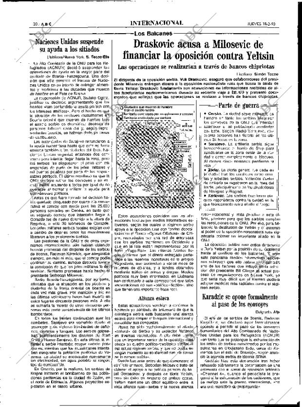 ABC MADRID 18-02-1993 página 30