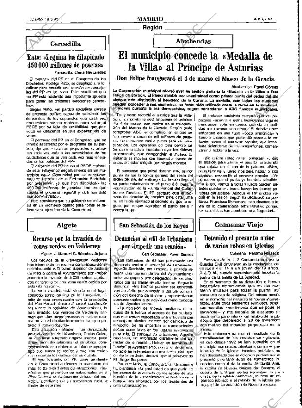 ABC MADRID 18-02-1993 página 63