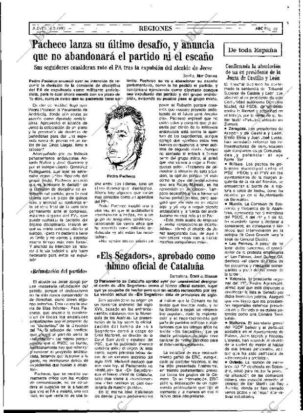 ABC MADRID 18-02-1993 página 69