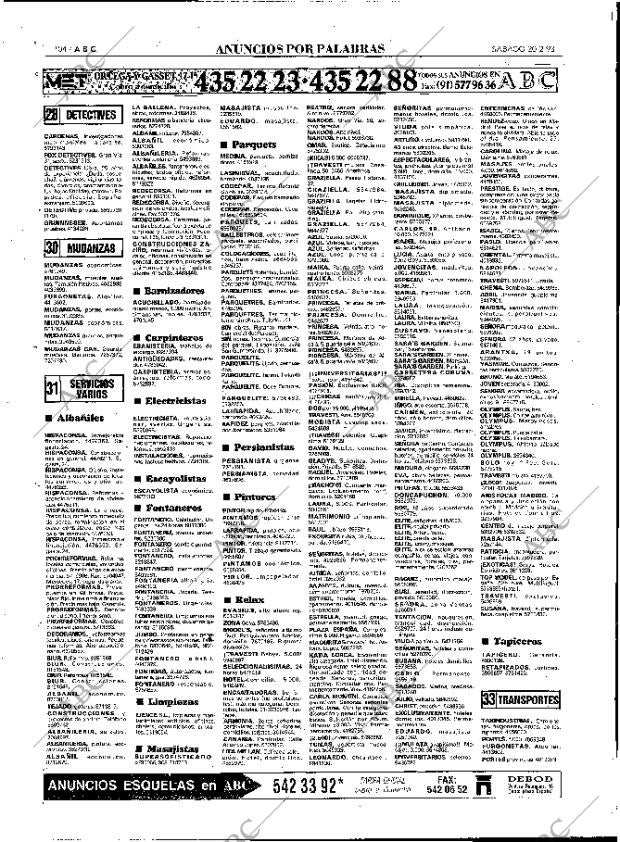 ABC MADRID 20-02-1993 página 104