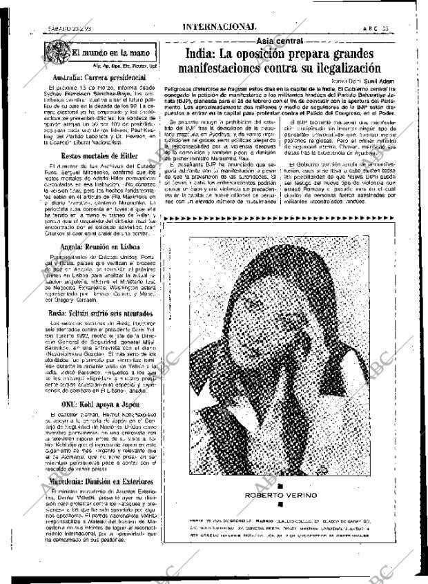 ABC MADRID 20-02-1993 página 33