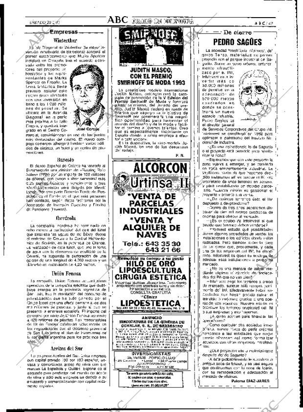 ABC MADRID 20-02-1993 página 49