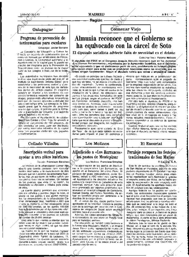 ABC MADRID 20-02-1993 página 61