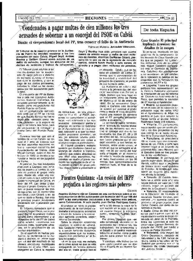 ABC MADRID 20-02-1993 página 63