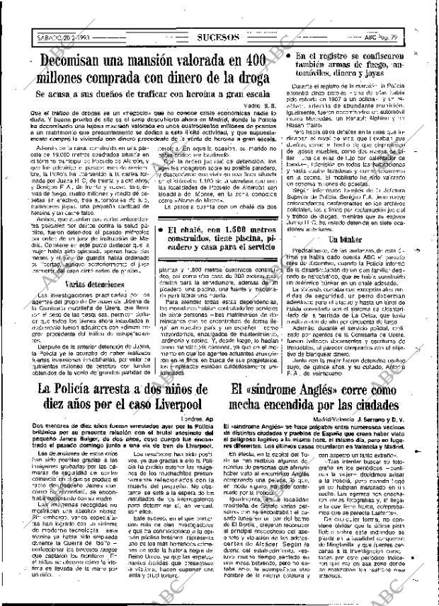 ABC MADRID 20-02-1993 página 79