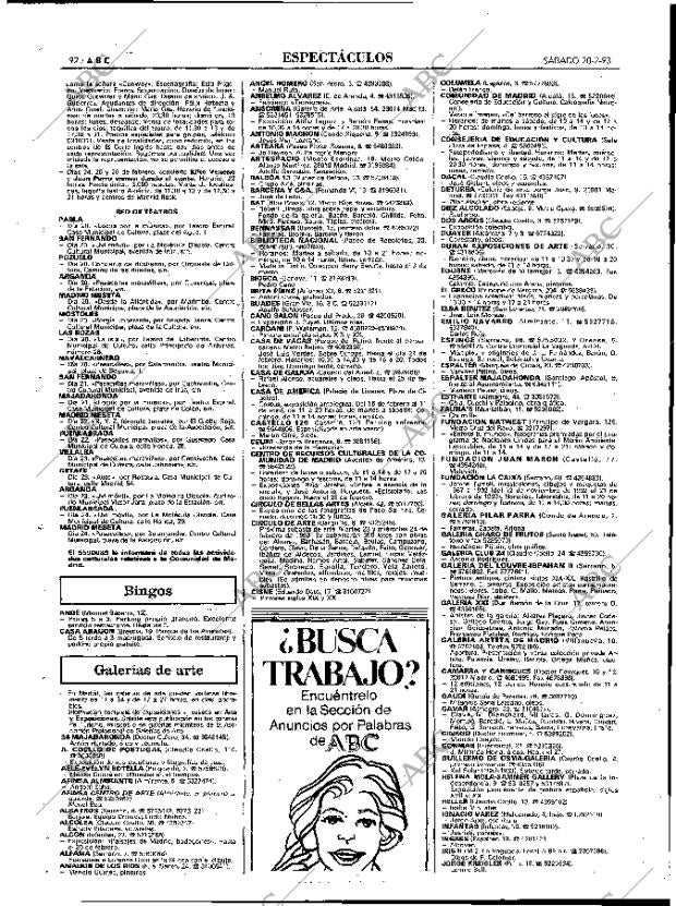 ABC MADRID 20-02-1993 página 92