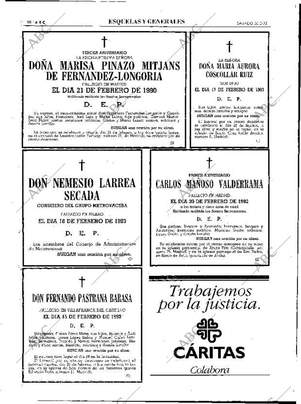 ABC MADRID 20-02-1993 página 98