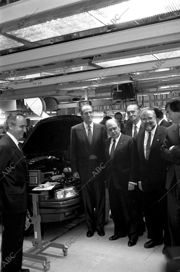 Fto Realizada el 22/02/93 inauguración Fabrica Seat en Martorell, en la imagen...