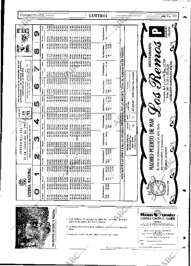 ABC MADRID 21-02-1993 página 107