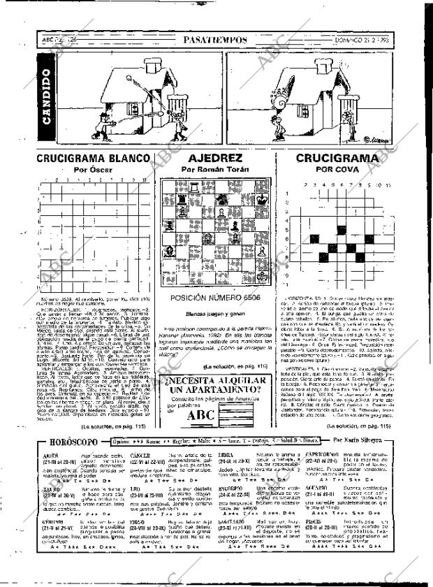 ABC MADRID 21-02-1993 página 126