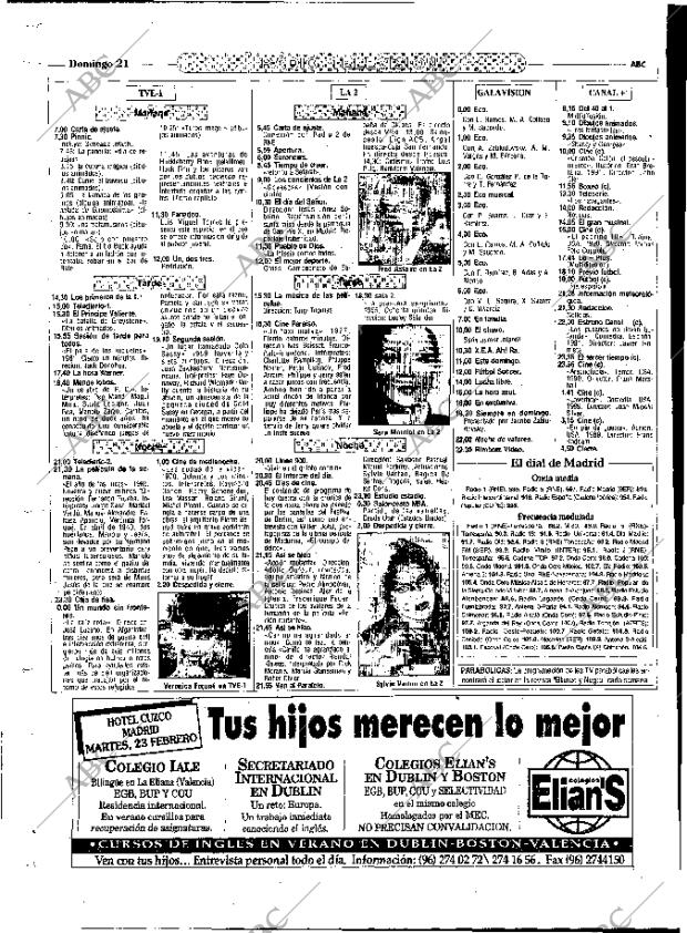 ABC MADRID 21-02-1993 página 142