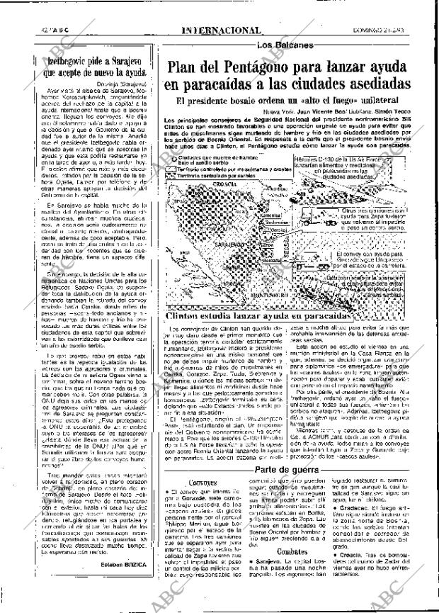 ABC MADRID 21-02-1993 página 42