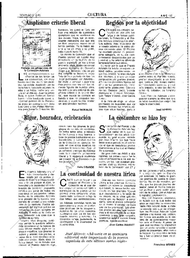 ABC MADRID 21-02-1993 página 63