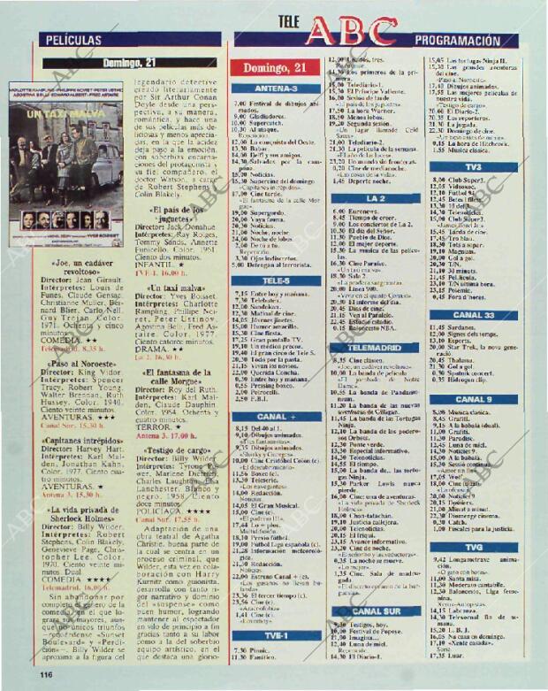 BLANCO Y NEGRO MADRID 21-02-1993 página 116
