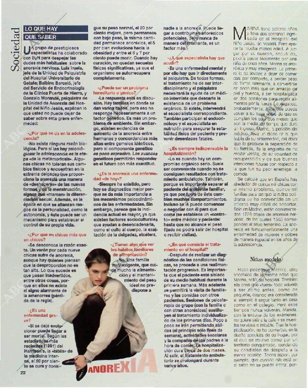 BLANCO Y NEGRO MADRID 21-02-1993 página 22