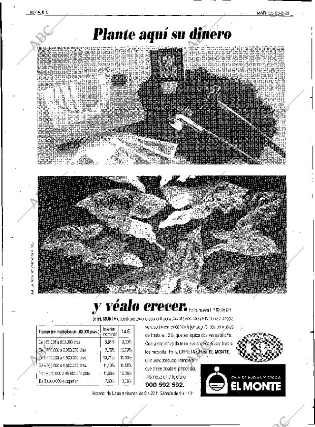 ABC SEVILLA 23-02-1993 página 90