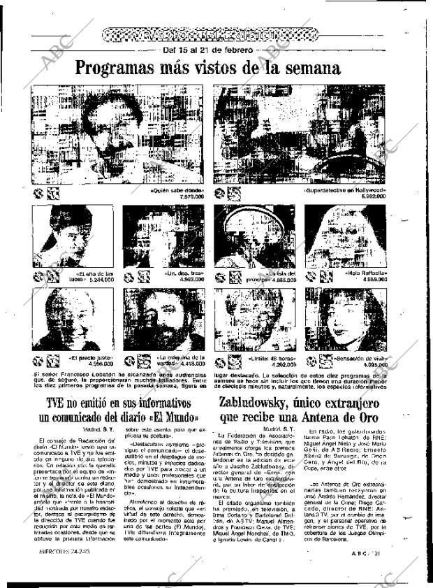 ABC MADRID 24-02-1993 página 121