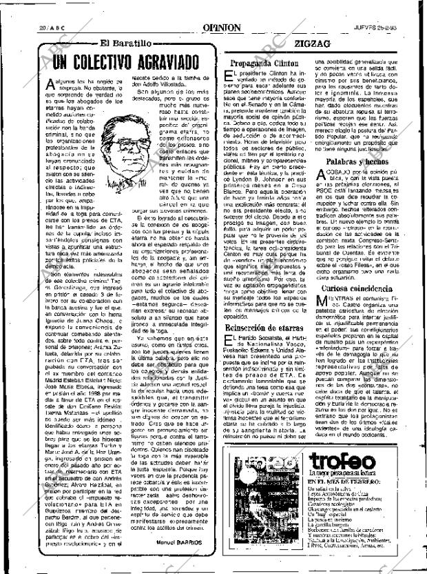 ABC SEVILLA 25-02-1993 página 20