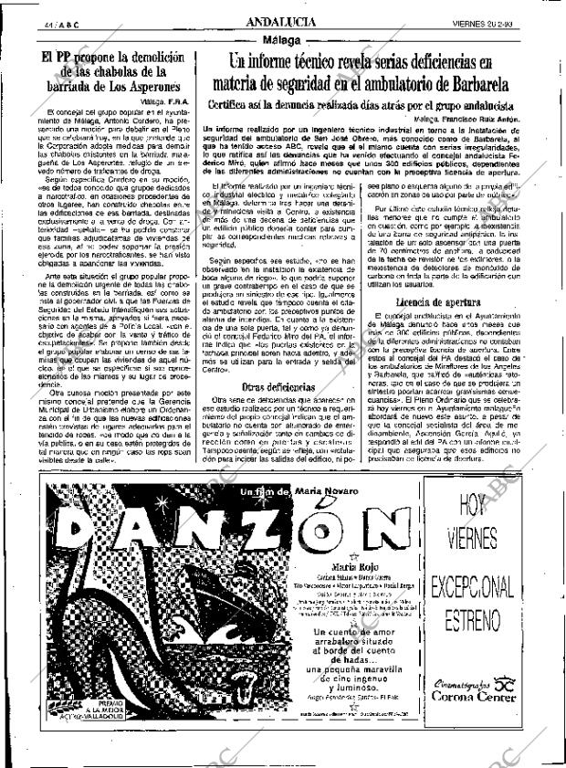 ABC SEVILLA 26-02-1993 página 44