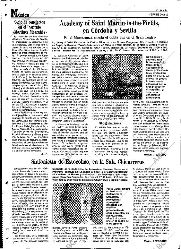 ABC SEVILLA 26-02-1993 página 84