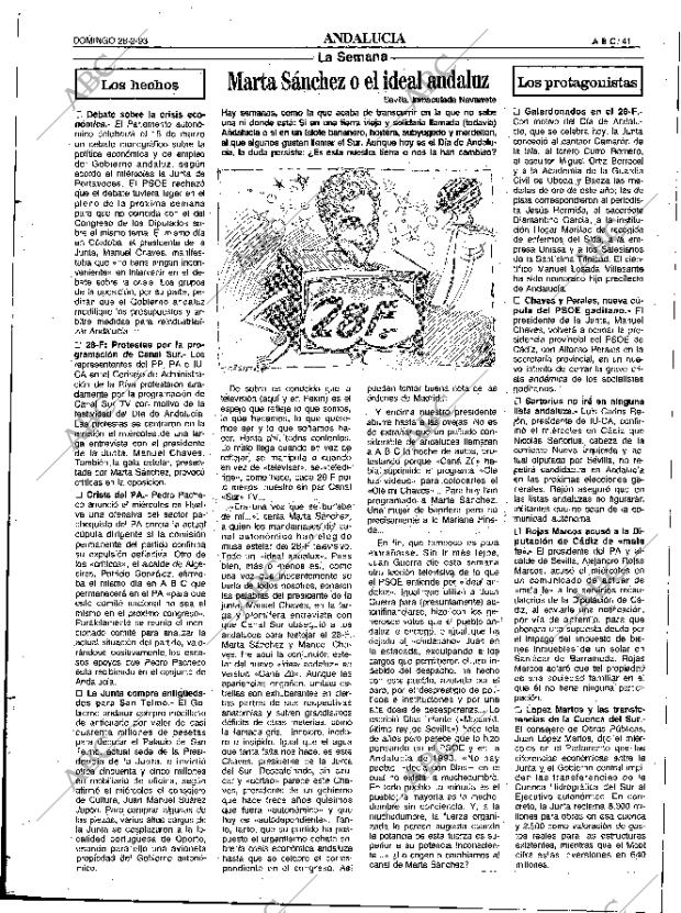 ABC SEVILLA 28-02-1993 página 41