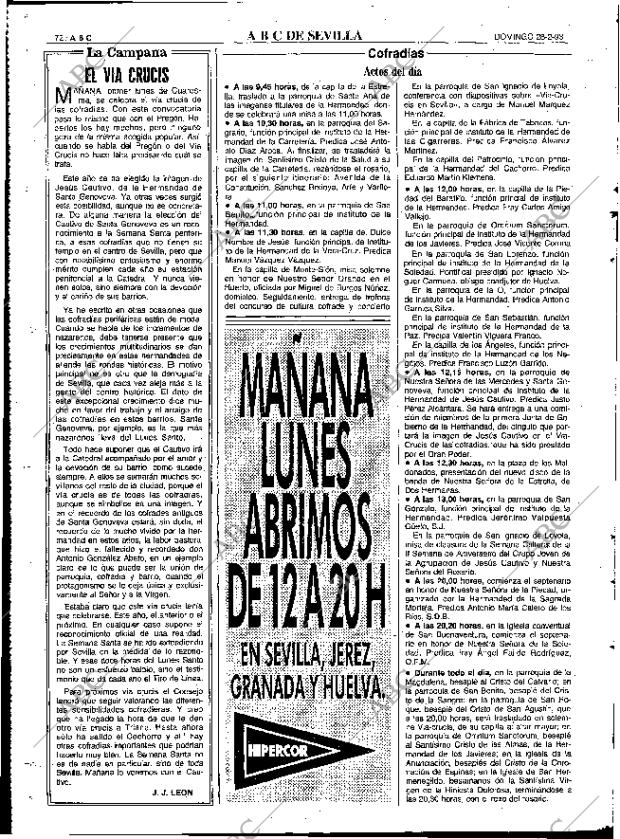 ABC SEVILLA 28-02-1993 página 72