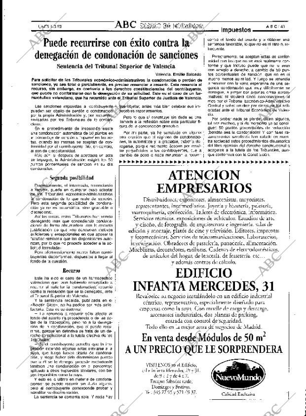 ABC MADRID 01-03-1993 página 43