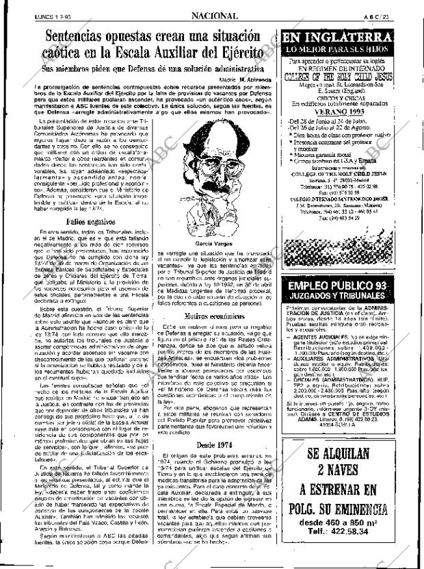ABC SEVILLA 01-03-1993 página 23