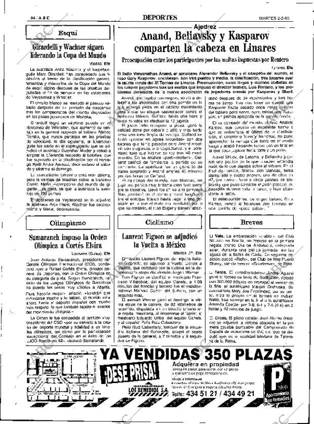 ABC SEVILLA 02-03-1993 página 84