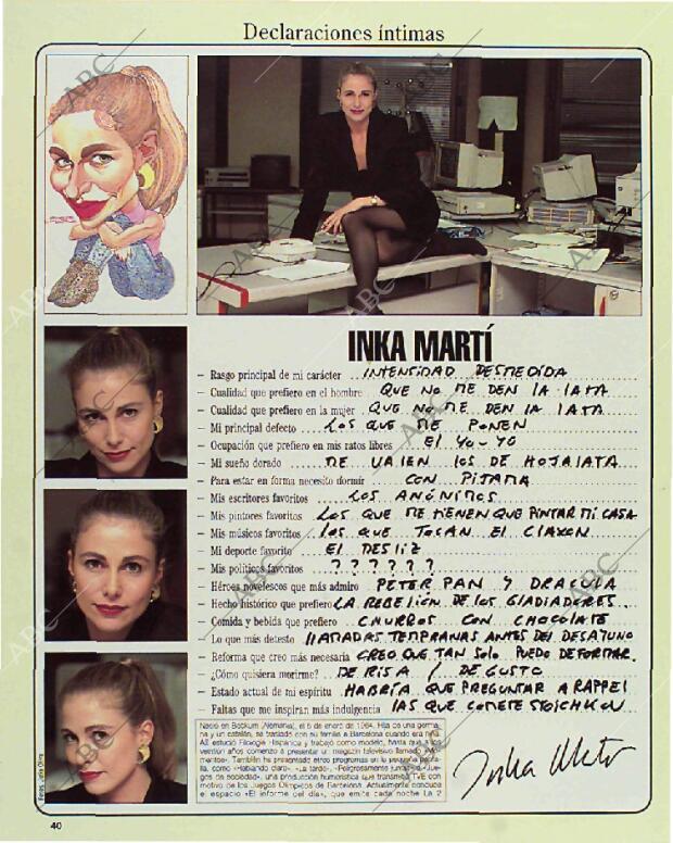 BLANCO Y NEGRO MADRID 07-03-1993 página 40