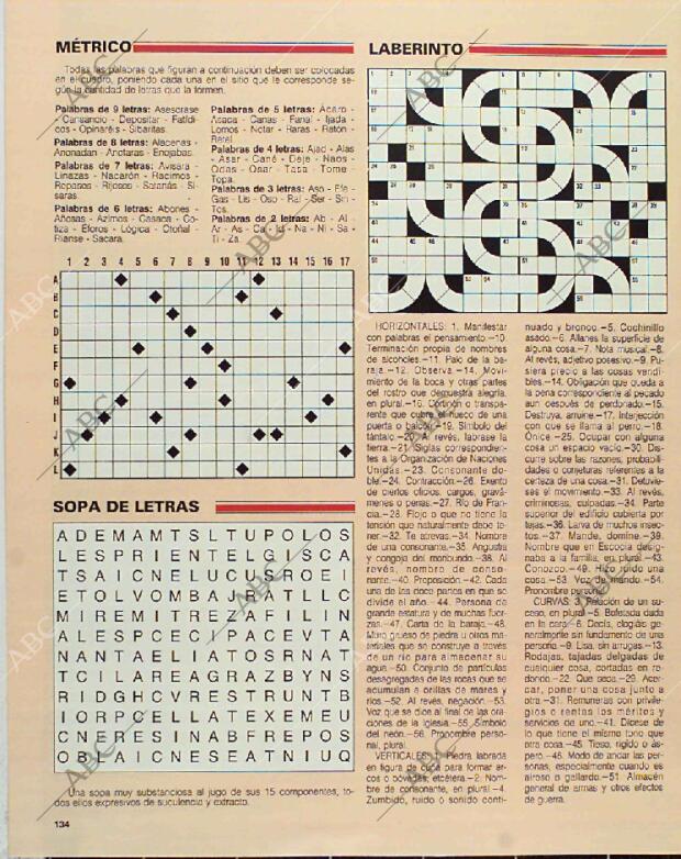 BLANCO Y NEGRO MADRID 14-03-1993 página 134