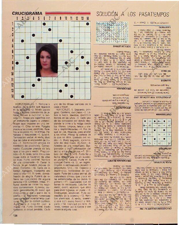 BLANCO Y NEGRO MADRID 14-03-1993 página 136