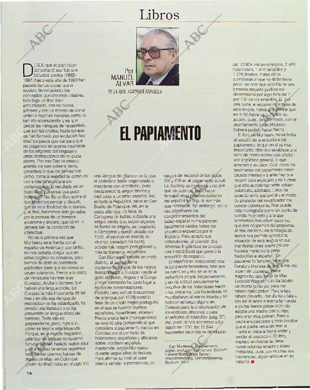 BLANCO Y NEGRO MADRID 14-03-1993 página 14