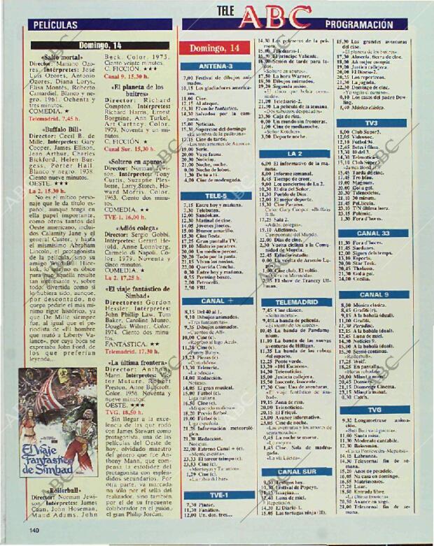 BLANCO Y NEGRO MADRID 14-03-1993 página 140