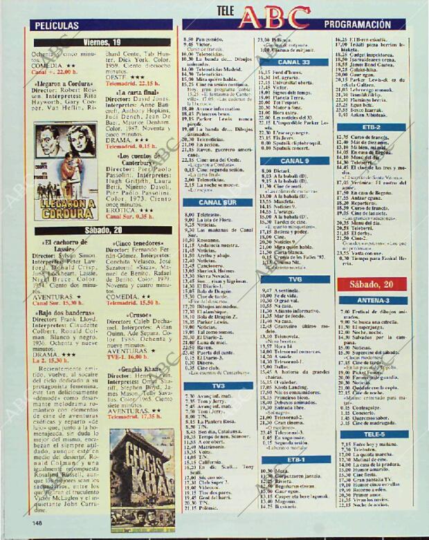 BLANCO Y NEGRO MADRID 14-03-1993 página 148