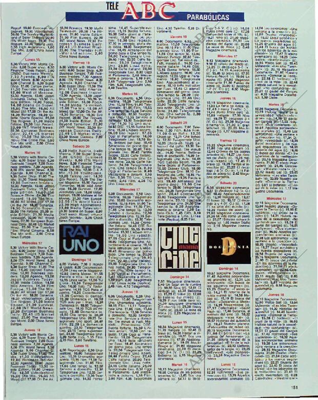 BLANCO Y NEGRO MADRID 14-03-1993 página 151