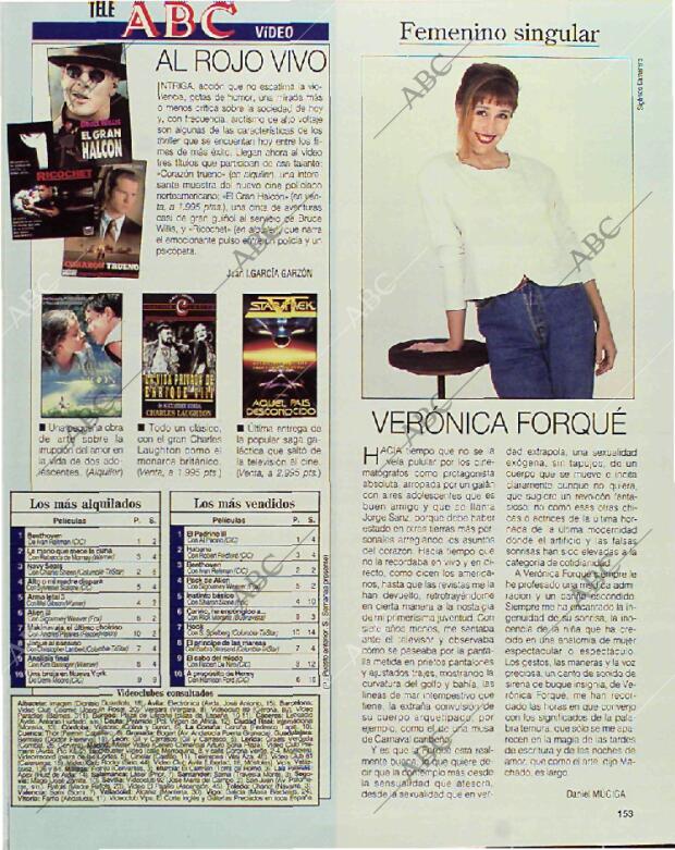 BLANCO Y NEGRO MADRID 14-03-1993 página 153