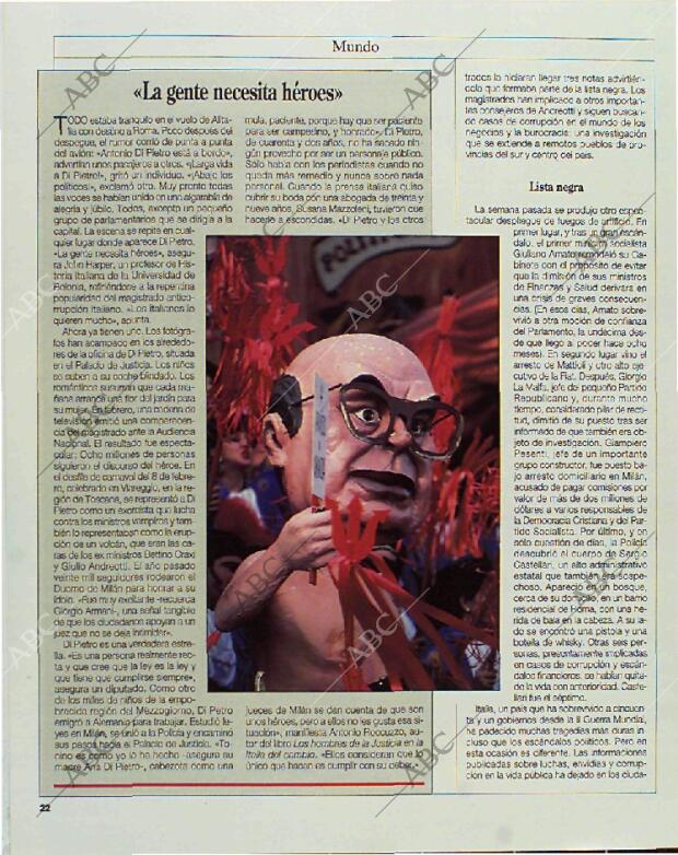 BLANCO Y NEGRO MADRID 14-03-1993 página 22