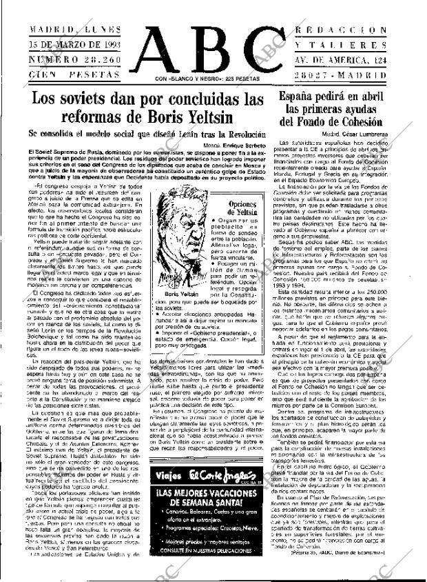 ABC MADRID 15-03-1993 página 15